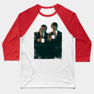 Pulp Fiction Art Print Baseball T-Shirt